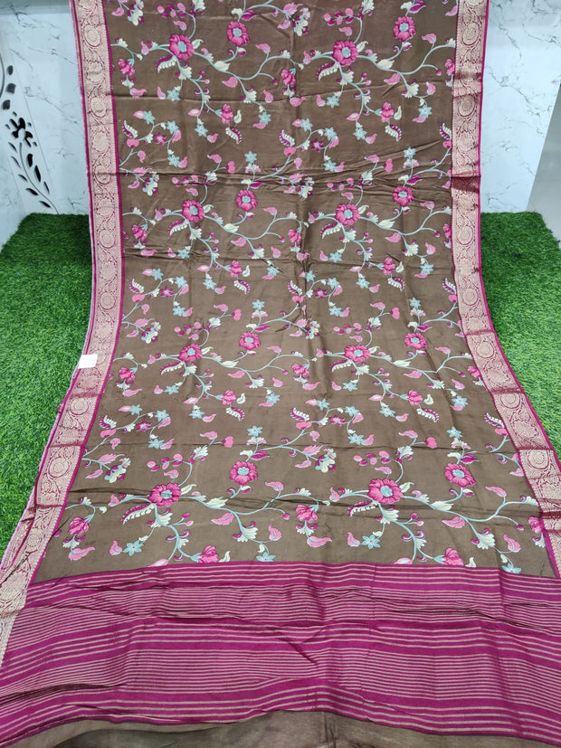 Brown Dola Georgette 11AUG15E