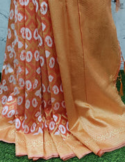 Orange Chanderi 12AUG17E