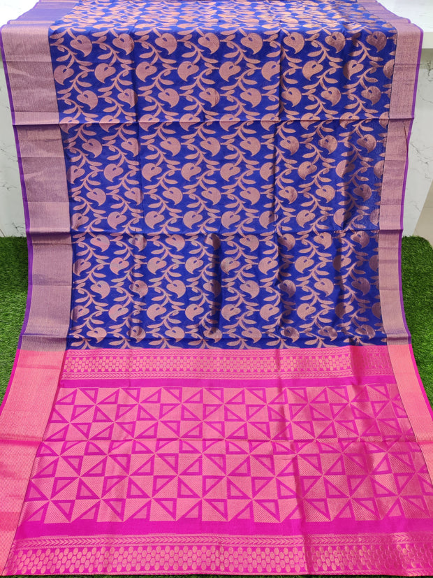 Dark Blue Handloom Cotton 16Aug6E