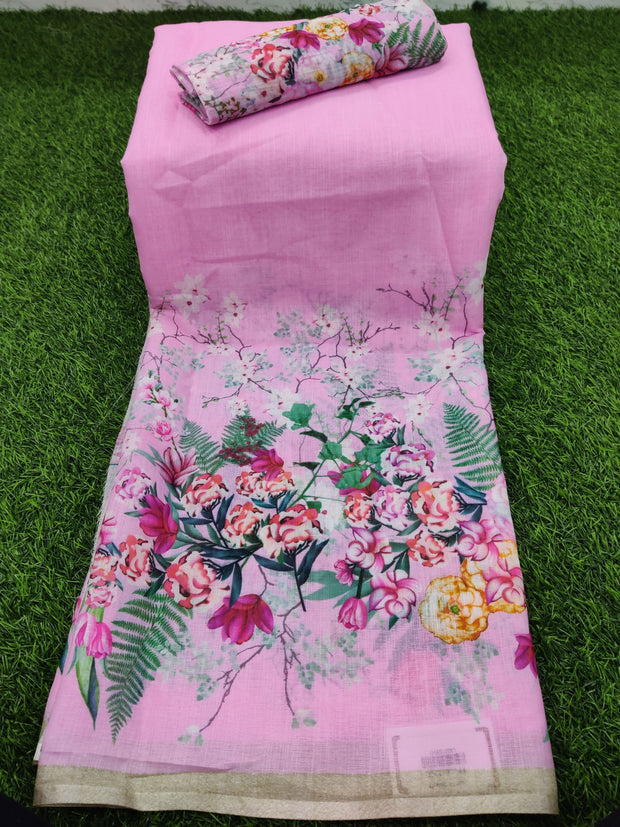 Pink Linen Voile 20AUG11
