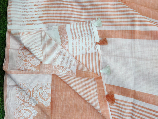 Peach Khadi Cotton 20AUG15