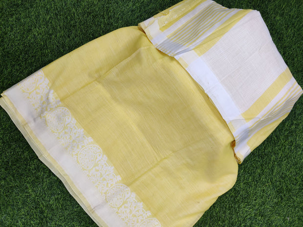 Yellow Khadi Cotton 20AUG16