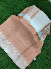 Peach Khadi Cotton 20AUG15