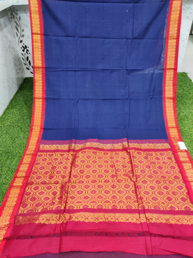 Dark Blue Handloom Gadwal 24AUG5E