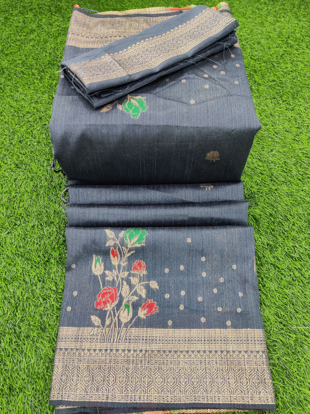 Grey Jute Pattu 23AUG5