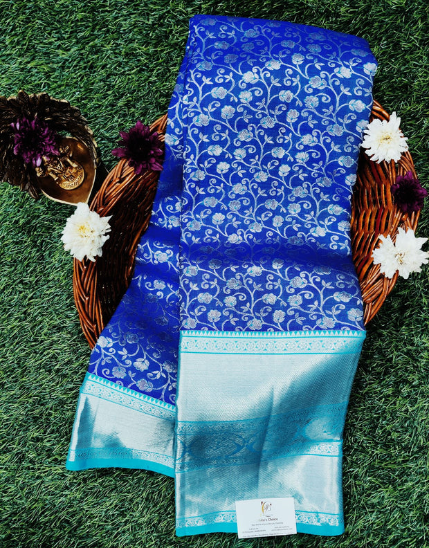 Blue  Kanchi Pattu Light Blue 23LV1