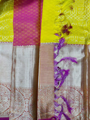 Yellow Kanchi Pattu Pink 23LV7