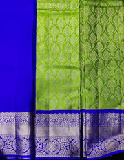 Mehndi Green Kanchi Pattu Blue 23LV9