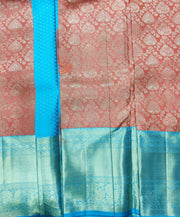 Peach Kanchi Pattu Blue 23LV6