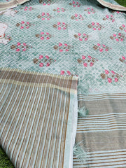 Lux Green Chanderi Voile 24AUG18