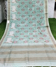 Lux Green Chanderi Voile 24AUG18