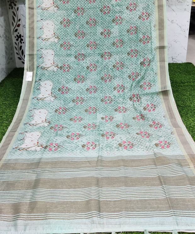 Lux Green Chanderi Voile 24AUG18