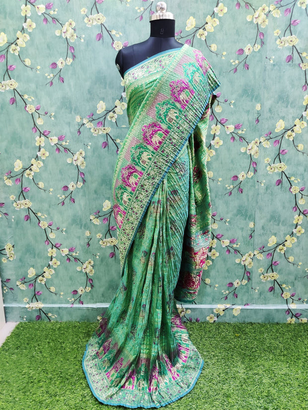 Lux Green Crush Georgette 29AUG12E