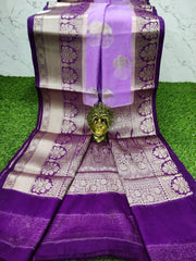 Lavender Georgette Banarasi 30AUG15