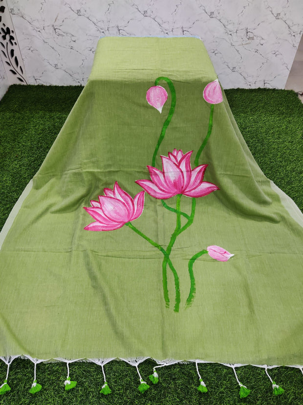 Pista Green Khadi Cotton 3SEP17