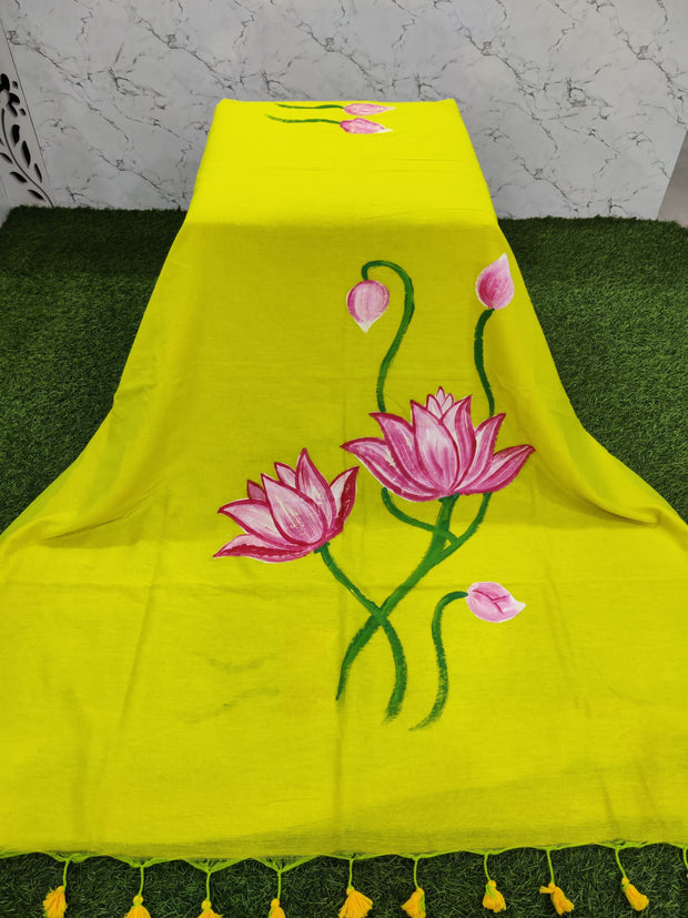 Yellow Khadi Cotton 3SEP8