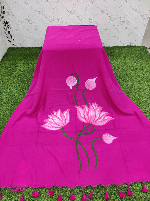 Rani Pink Khadi Cotton 3SEP11