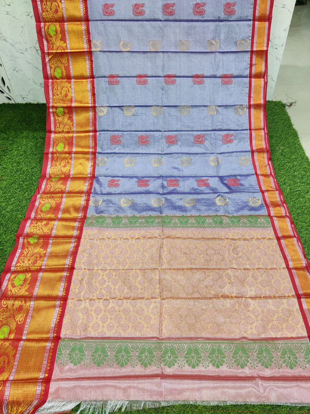 Lavender Tissue Handloom Kuppadam 3SEP1E