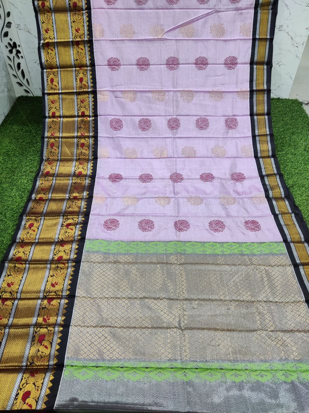 Pink Tissue Handloom Kuppadam 3SEP4E