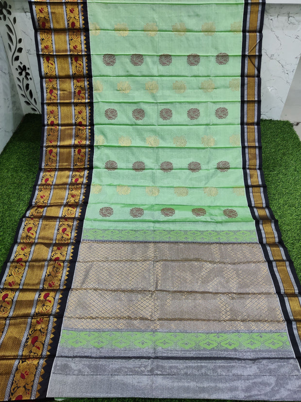Lux Green Tissue Handloom Kuppadam 3SEP12E