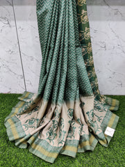 Green  Tussar Silk 5SEP14