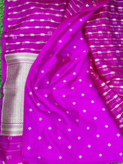 Rani Pink Chanderi Organza 6SEP8