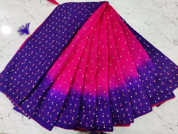 Pink Shaded Georgette 6SEP4