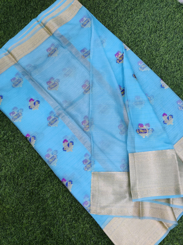 Light Blue Silk Kota 6SEP6E