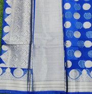 Blue Banarasi Organza 9SEP14