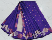 Purple Raw Silk Pattu 9SEP8