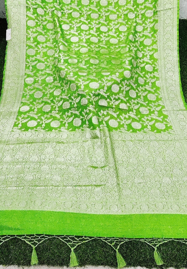 Light Green Banarasi Georgette 11SEP5E