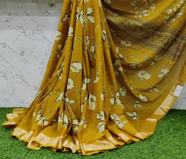 Yellow Jute Georgette 12SEP5