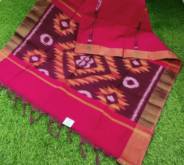 Tomato Pink Mangalagiri Cotton 14SEP14E