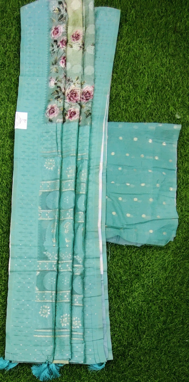 Lux Green Satin Pattu 19SEP10