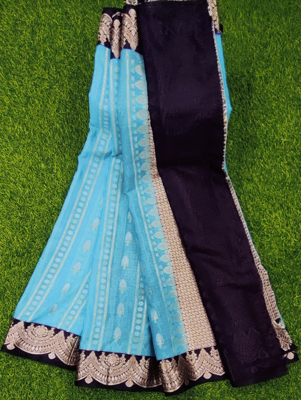 Blue Dola Georgette 23SEP7