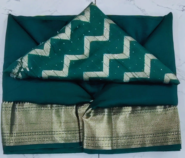 Peacock Green Dola Pattu 25SEP6