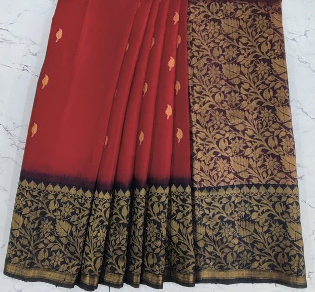 Red Khadi Pattu 15NOV6