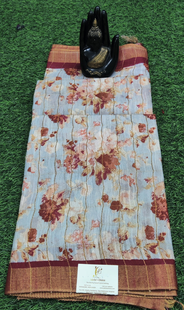 Grey Linen Tussar 16JAN7