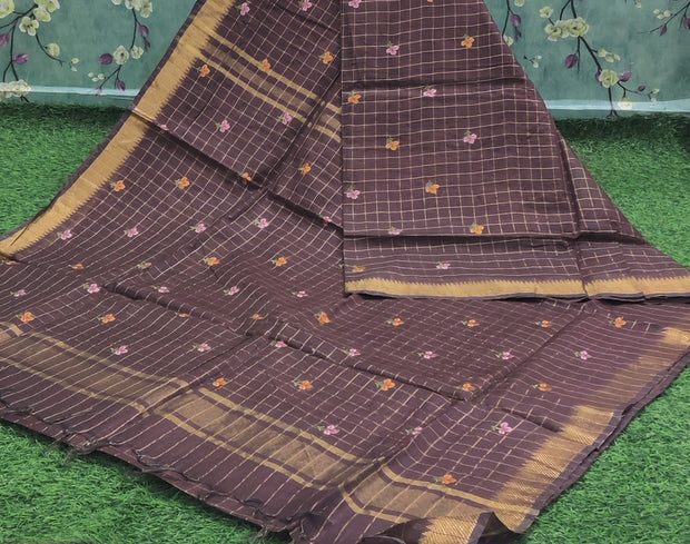 Brown Mangalagiri Checks 4FEB12