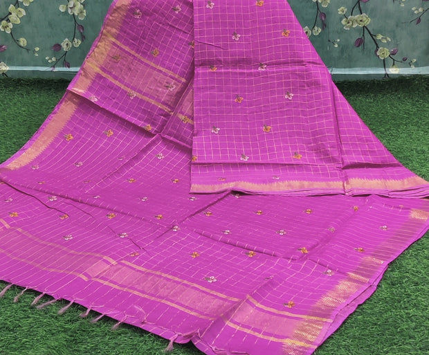 Pink Mangalagiri Checks 4FEB15