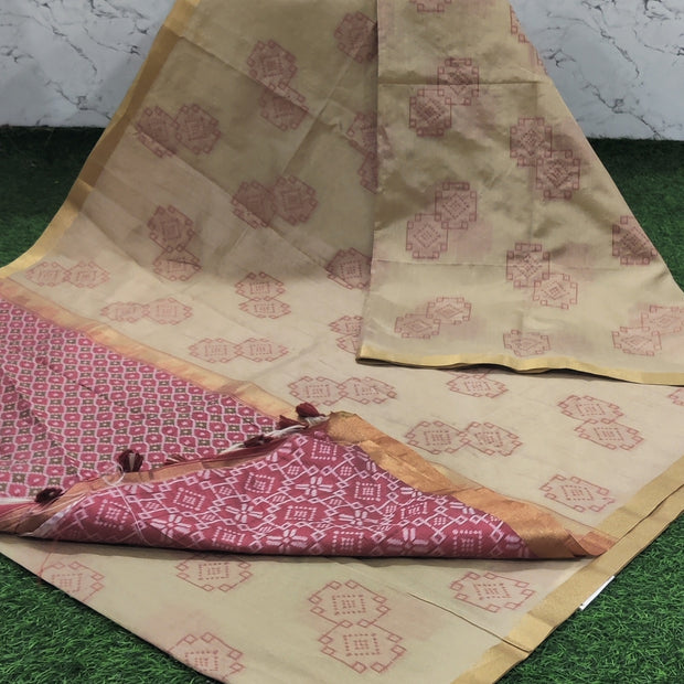 Cream Tussar 30 A5-2E