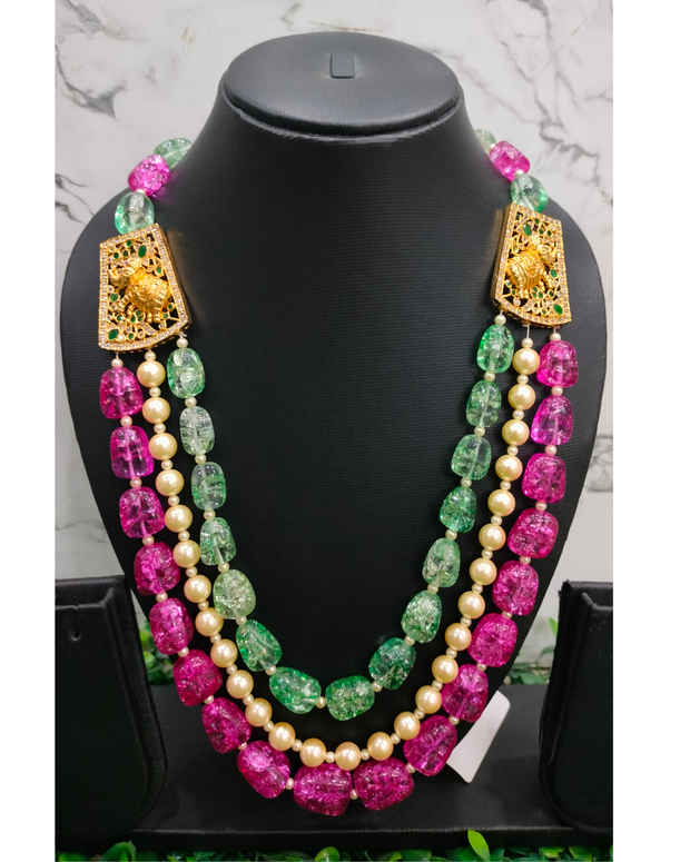 Multi Colour Sugar Beads Neckpiece