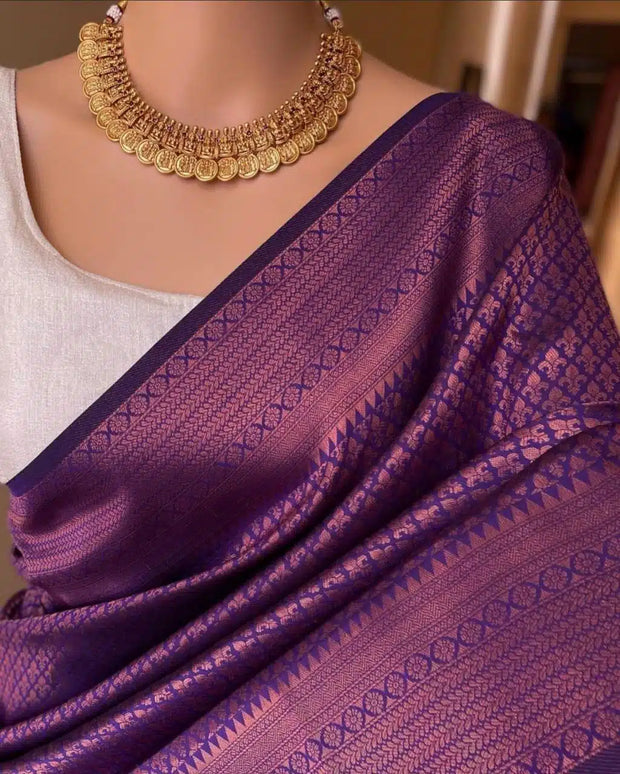 Purple Kubera Pattu Saree