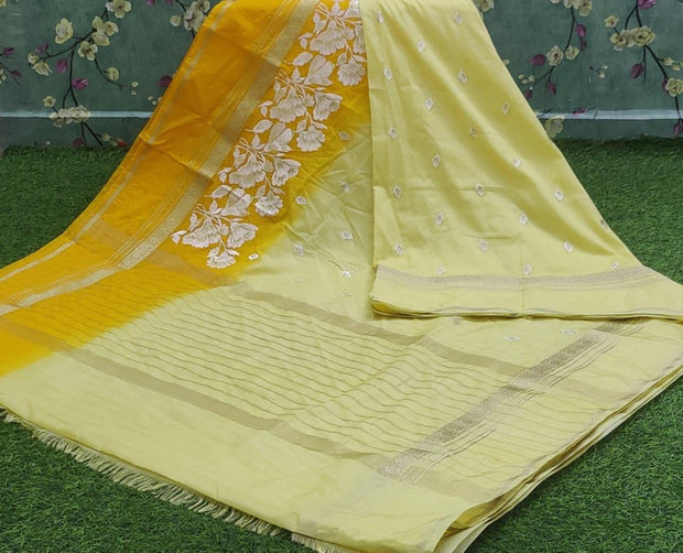 Yellow Georgette Banarasi 18APR5E