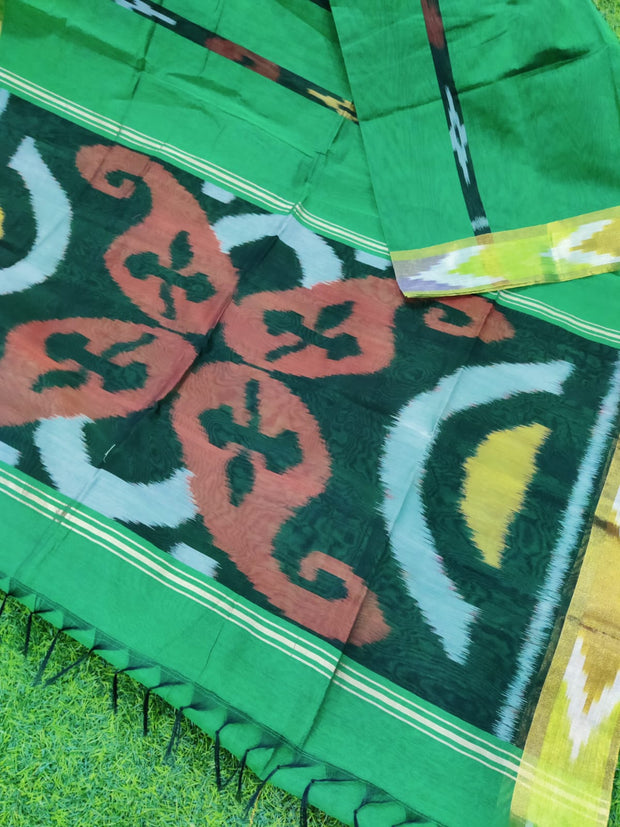 Green Ikkat Cotton 29MAY17