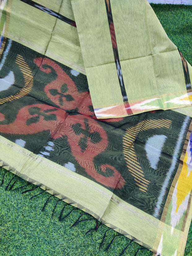 Green Ikkat Cotton 29MAY4