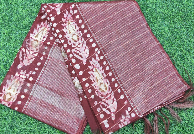 Red Handloom Silk 24JUN14E