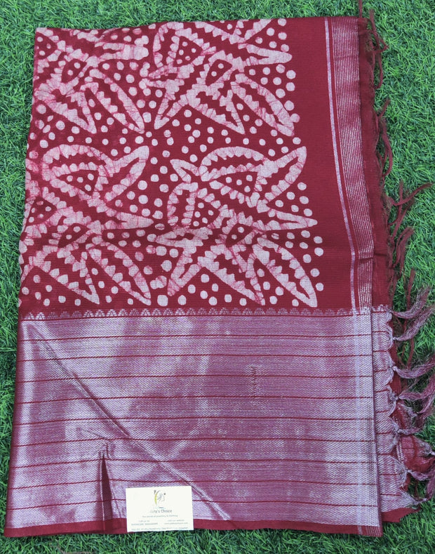 Red Handloom Silk 24JUN8E