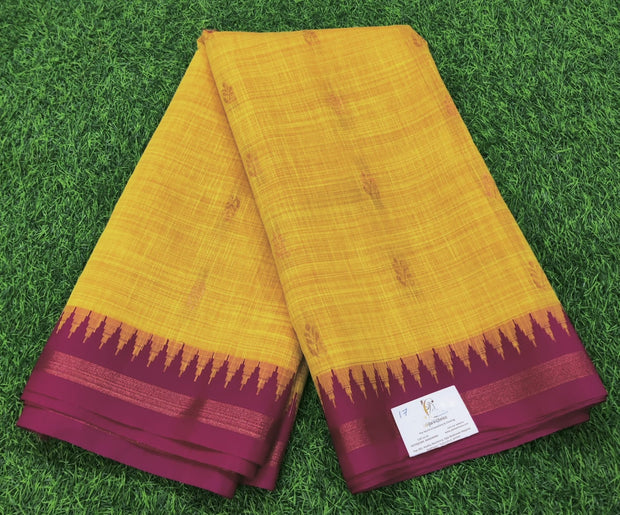Yellow Mangalagiri Handloom 23JUn18
