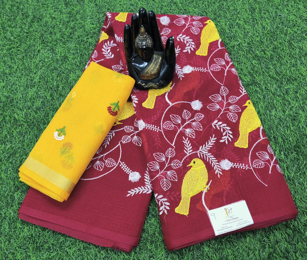 Red Kota Cotton 23JUn9